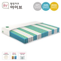 [장인가구] 마이크로업S 라텍스탑 9존 독립매트리스_더블(D)