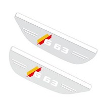 메르세데스 벤츠 G63 용 백미러 비 그늘 방수 블레이드 유연한 PVC 백 미러 눈썹 커버 액세서리 2 개, [01] 2X For G63