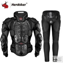 5XL 오토바이 자켓 거북이 남자 전신 갑옷 보호 재킷 Motocross Enduro 레이싱 모토 장비 의류, L_CHINA, MC1008-MP1004 BK