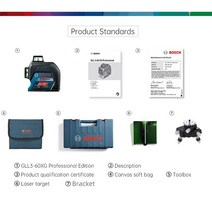 360도 레이저 레벨기 8라인 12라인보쉬 12 라인 그린 링 GLL3 60XG 프로젝션 라인 홈 장식용 야외 사용 가능, 중국, GLL3-60XG 브래킷