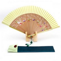 꽃과나비부채 연두(부채집포함).윤씨방