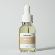 나노레시피 피마자 오일 30ml 냉압착 천연 피마자유 캐스터 오일 원액 효능 아주까리 기름 속 눈썹 용 국산 피부 머리 헤어 탈모 공병, 피마자오일 30ml