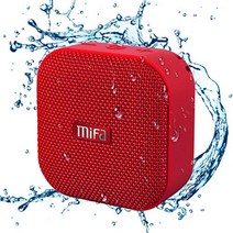 MIFA A1 레드 Bluetooth 스피커 IP56 방진 방수컴팩트멋진 외형True Wireless Stereo 기능으로 스테레오 사운드12시간 연속 재생핸즈프리 통화Micro SD 카드 대응(빨강)