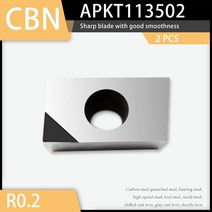 CNC 선반 공구 다이아몬드 밀링 블레이드 알루미늄용 보석 커터 CBN 붕소 질화물 인서트 APKT1135 APKT1604 TEHT16T3PDER 2 개, 8.2PCS - APKT113502 CBN