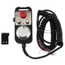 CNC 펄스 발생기 6 축 MPG 펜던트 핸드 휠 5V FAGOR GSK SIEMENS MITSUBISHI FANUC용 시스템 수동, 검정