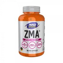 NOW Sports Nutrition ZMA 아연 마그네슘 및 비타민 B-6 180 캡슐, 90.0 Servings (Pack of 1)