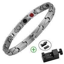 게르마늄팔찌 건강팔찌 수면팔찌 다이어트팔찌Nantii 마그네틱 Braclet 음이온 안티 피로 게르마늄 스톤 31