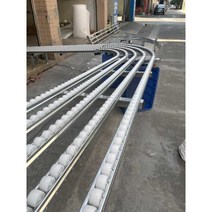 컨베이어 하역 자바라 벨트 물류 운반 레일 박스 운송, 길이1m 폭40cm 4열