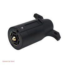 카라반트레일러 RV 캐러밴용 7 핀 미국 트레일러 소켓 12V 견인 자동차 플러그 커넥터 167300