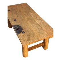 고재 카페 앤틱 빈티지 테이블 식탁 느릅나무 티 테이블 향수 원목 다다미, 집회, 길이1.6mx폭50x45하이티테이블