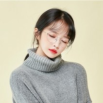 더브릴레 초경량 가벼운 얼굴형에 맞는 남자 여자 베타 티타늄 안경테 (국산 동글이 금테 가벼운 안경)