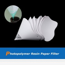 10 개/몫 Resin Thicken Paper Filter ANYCUBIC Photon WanHao SLA DLP UV 3D 프린터 부품 액세서리 용 일, 한개옵션0