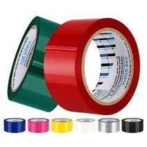 [P1D] 중포장 50M 50P 색테이프 컬러색깔 강력접착 박스제작 / 박스테이프 투명테이프 강력테이프 투명박스테이프 OPP테이프 박스테이프제작 포장테이프 접착테이프 종이박스테이프 ( P1D / 991247EA ), 파랑 50P