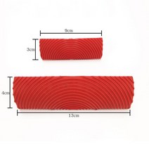 2pcs 고무 페인트 롤러 실린더 모조 나뭇결 브러시 벽 도구 세트 아트 엠보싱 DIY 벽화 도구 홈 장식, a