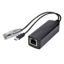 기가비트 PoE 분배기 1000m 48V 5V 2.4 A 분리기 TYPE-C/DC5.5 * 2.1/마이크로 USB 전원 플러그 IP 카메라/, 02 Type-c  5V
