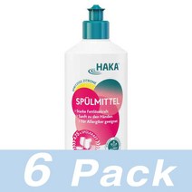 하카 Spulmittel 주방 세제 스파클링 레몬 Haka Zitrone 475Ml 6개