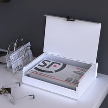 가정용 미니 금고 자물쇠 가정집금고 보관함 수납함 철가방 카운터금고, 화이트 폴더에  수 있음