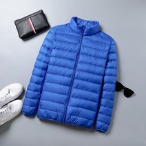 남자의 겨울 코트 오리 자 켓 울트라 라이트 얇은 후드 아래로 휴대용 Windproof 퍼 파커 남성 오버 6XL