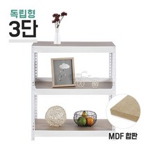 독립형 스피드랙 3단(2칸) MDF 높이 1800mm(무료배송), MDF_12mm_700x300 /1800/블랙