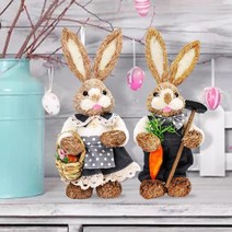 프로포즈 촛불이벤트용품빨대 부활절 토끼 장식 옷 사진 소품 공예 2 개, 04 2pcsD