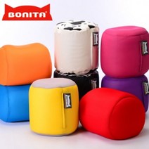 [천삼백케이] [보니타 빈백] 보니타 빈백 풋스툴 TA05 에어매쉬 원형스툴, 블루 (에어메쉬)