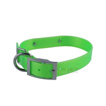 사냥견용 형광 목줄 중형(둘레 29-38cm) 개줄 목사리, 형광그린-중형