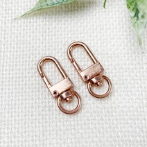 헤세드 5컬러) 8.5mm 자물통 개고리 (2개), 로즈골드