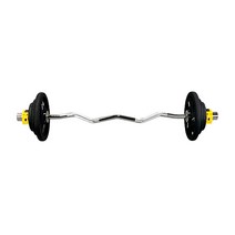 헬스프라자 중량컬바세트 이지바 우레탄 중량원판 바벨컬 25kg 세트, 락조마구리 화이트+추가 암블래스터 그레이