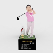 3D피규어 남자 골프피규어 반팔피니쉬 홀인원 이글 싱글 트로피 기념패 몬스터3D TM1906, 골프트로피 21cm, 선택안함