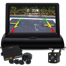 차선이탈 경고장치 시스템 전방감지 충돌 방지 자동차, 4, 5인치접이식+가시레이더+카메라