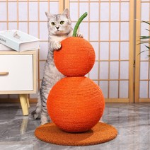 고양이 수직 기둥 바구니 바가지 스크래쳐 소형 중형 대형 고양이타워, 오렌지