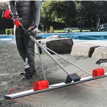 무선 스크리드 평탄화 미장기 콘크리트 시멘트 레벨기, 1.8m 이중 주파수 25000mh 배터리2개