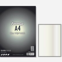 투명 라벨 스티커 인쇄용지 1칸 5장 잉크젯전용 비치는 비닐 라밸 견출지 A4프린트 잿 출력 폼텍IC3130