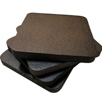 [토탈매트] 고경도매트 건조기 세탁기 바닥재 초고경도패드 4장 1세트, 18미리, 검정