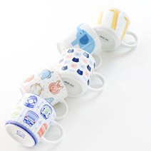 어린이 머그컵 210ml 일본 도자기 미니 머그 키즈 아이 귀여운 작은 머그잔 기린 코끼리 토끼 고양이 동물, 3. 고양이 머그컵