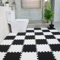 루젠 이집이 화장실 욕실 미끄럼방지매트 발판 1P, 1장, 블랙