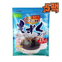 (일본직구) 나가이 김 모즈쿠 스프 35g 15개입, 5팩