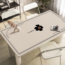 가죽 식탁매트 식탁 테이블 책상 보호필름 유리대용 가죽 방수 식탁매트, 80x135cm, A