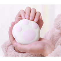 전기손난로 전자핫팩 충전식손난로 곰발바닥모양 보조배터리, 화이트