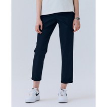 헤지스 여성 23SS 네이비 단색 면혼방 일자핏팬츠 HSPA3BC32N2