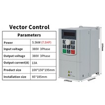 차량용인버터 용접기 태양광 인버터 벽걸이 VFD 가변 주파수 드라이브 인버터 2.2kW 4kW 5.5kW 380V 3 상, 04 5.5KW 380V