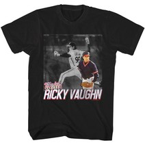 빈티지 영화 락앤프린트 레터링 라운드 티셔츠 Ma조r 리그 릭y Vaughn 베이스볼 피치인g 남성 T 셔츠 플레이er 무브 클론ve랜드