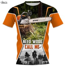 체인톱 허스크바나엔진톱 제노아엔진톱 나리온 새로운 남성 전기 톱 위장 인쇄 디자인 패션 스타일 반팔 여, 05 JVCI-05_09 4XL