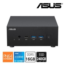 에이수스 ASUS 미니PC PN64-B-S7064MD 인텔 12세대 i7-12700H DDR5 RAM 16GB + SSD 240G