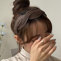 키메라제이 넓은꼬임 가죽 머리띠 헤어밴드 7color