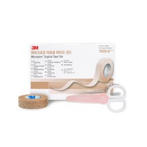 3M 마이크로포 의료용 테이프 1533-0 + 반창고닷컴 안전가위, 마이크로포0.5