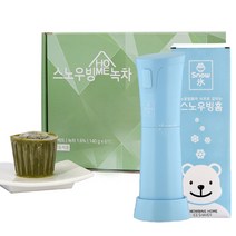 흥국에프엔비 가정용 빙삭기+빙수블럭 12개 세트, 빙삭기+녹차블럭 6입x2개