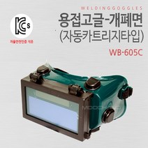 와이즈맨 용접고글-개폐면(자동카트리지타입) WB-605C, 1개
