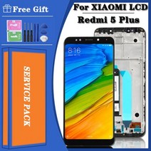 5.99 Xiaomi Redmi 5 Plus LCD 디스플레이 기존 Redmi5 MEG7MEI7 프레임 스크린 디지타이저 교체, White With Frame