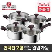 테팔 테이스티쿡 인덕션 냄비 4종세트 (편수16+양수20+양수24+전골24)